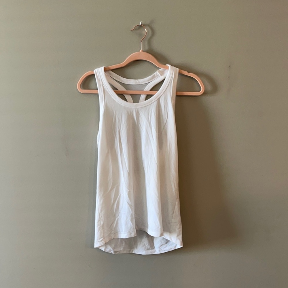 White work out tank